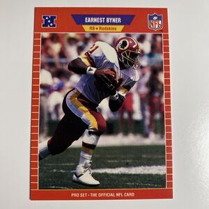 1989 Pro Set Football Card Earnest Byner #480 Vintage